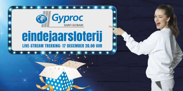 Gyproc eindejaarsloterij: maak kans op fantastische prijzen!
