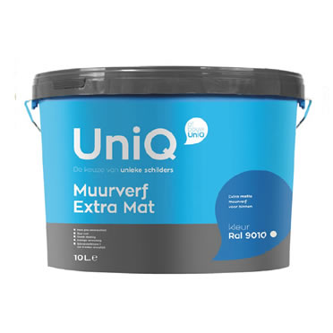 UniQ Muurverf Extra Mat RAL9010