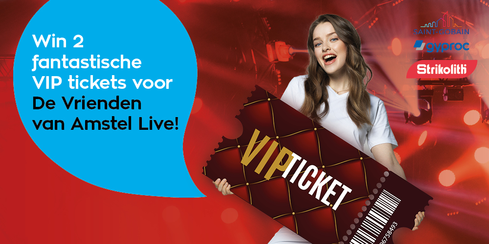 kans op 2 VIP tickets De Vrienden van Amstel Live